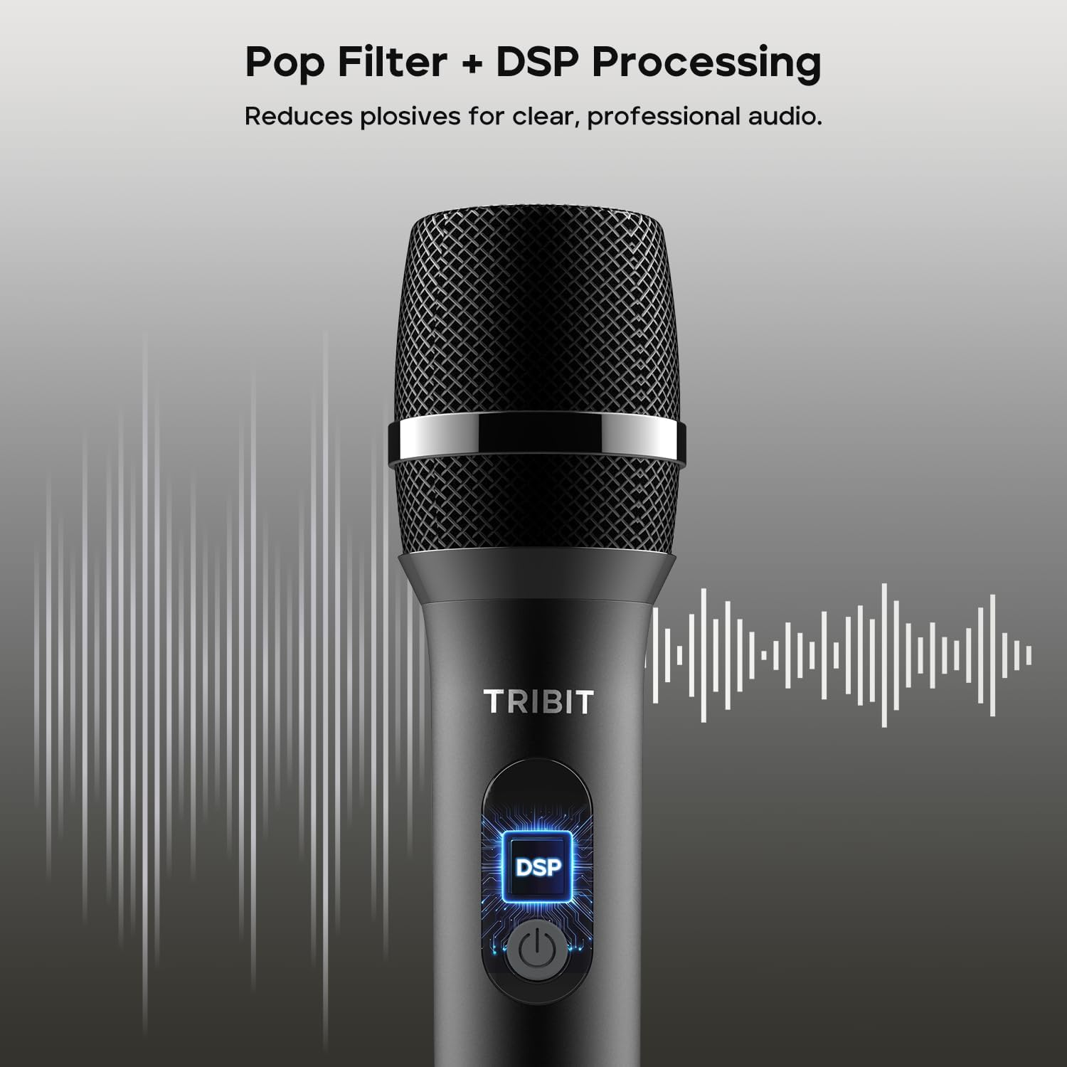 Set 2 Microfoane Wireless Tribit BTS56M, pentru Karaoke și Petreceri