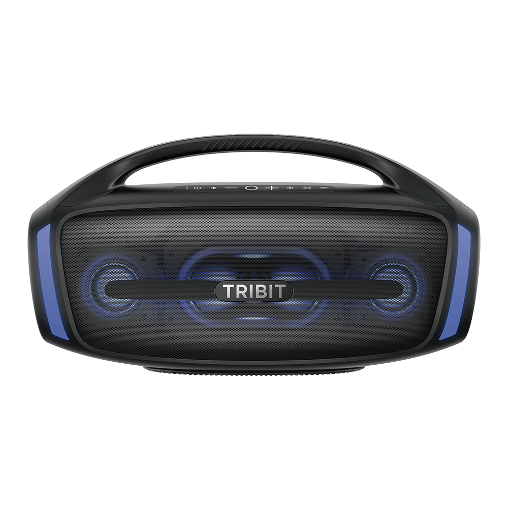 Boxă portabilă Bluetooth Tribit StormBox Blast 2 neagră cu iluminare LED albastră