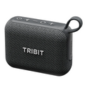 Boxă ultra-portabilă Bluetooth Tribit PocketGo neagră cu șnur integrat și butoane de control pe partea superioară