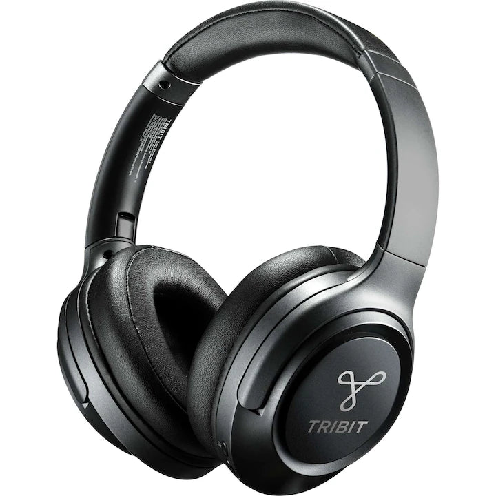 Casti wireless over-ear Tribit XFree Go S negre, pliabile, cu conexiune Bluetooth 5.3